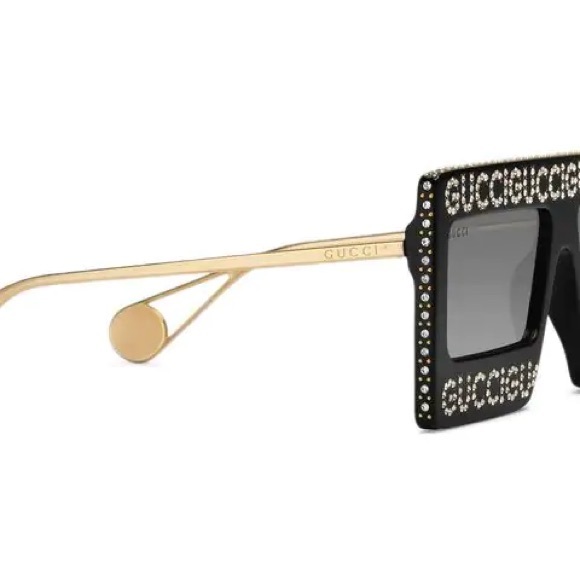 Gucci embellished rectangular sunglasses - Picture 11 of 13